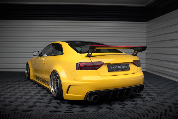 Αεροτομή Carbon Με Εξωτερικά Στηρίγματα + LED Audi A5 Coupe 8T