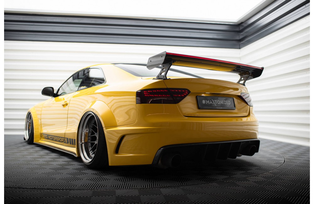 Carbon Spoiler With External Brackets Uprights + LED Audi A5 Coupe 8T Carbon Spoiler With External Brackets Uprights + LED Audi A5 Coupe 8T