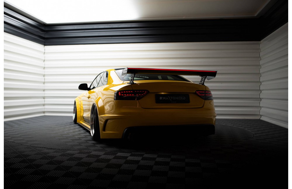 Carbon Spoiler With External Brackets Uprights + LED Audi A5 Coupe 8T Carbon Spoiler With External Brackets Uprights + LED Audi A5 Coupe 8T