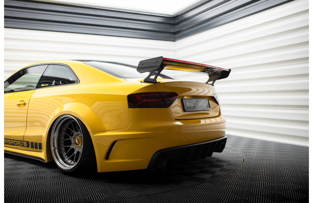 Carbon Spoiler With External Brackets Uprights + LED Audi A5 Coupe 8T Carbon Spoiler With External Brackets Uprights + LED Audi A5 Coupe 8T