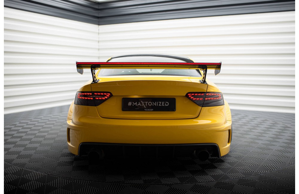 Carbon Spoiler With External Brackets Uprights + LED Audi A5 Coupe 8T Carbon Spoiler With External Brackets Uprights + LED Audi A5 Coupe 8T