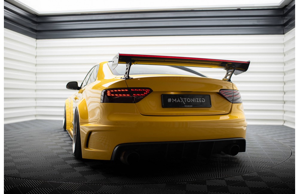 Carbon Spoiler With External Brackets Uprights + LED Audi A5 Coupe 8T Carbon Spoiler With External Brackets Uprights + LED Audi A5 Coupe 8T