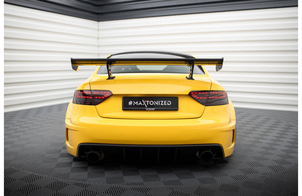 Carbon Spoiler With Internal Brackets Uprights Audi A5 Coupe 8T Carbon Spoiler With Internal Brackets Uprights Audi A5 Coupe 8T