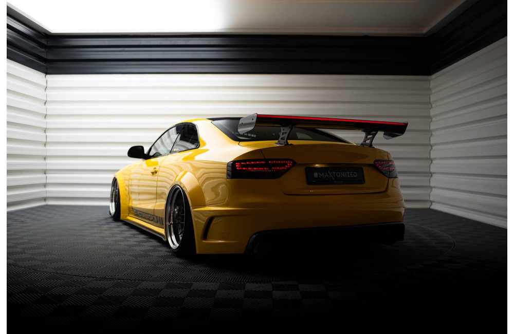 Carbon Spoiler With Internal Brackets Uprights + LED Audi A5 Coupe 8T Carbon Spoiler With Internal Brackets Uprights + LED Audi A5 Coupe 8T