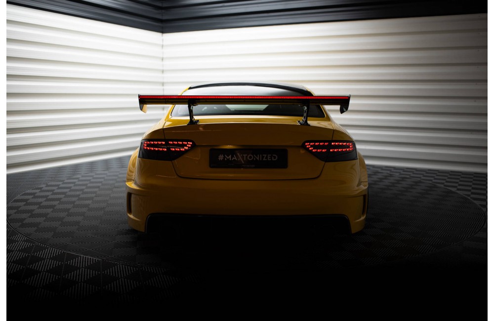Carbon Spoiler With Internal Brackets Uprights + LED Audi A5 Coupe 8T Carbon Spoiler With Internal Brackets Uprights + LED Audi A5 Coupe 8T