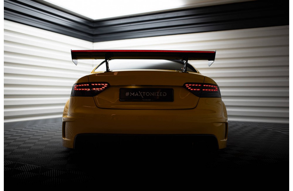 Carbon Spoiler With Internal Brackets Uprights + LED Audi A5 Coupe 8T Carbon Spoiler With Internal Brackets Uprights + LED Audi A5 Coupe 8T