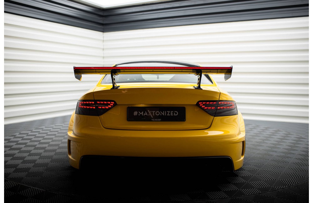 Carbon Spoiler With Internal Brackets Uprights + LED Audi A5 Coupe 8T Carbon Spoiler With Internal Brackets Uprights + LED Audi A5 Coupe 8T