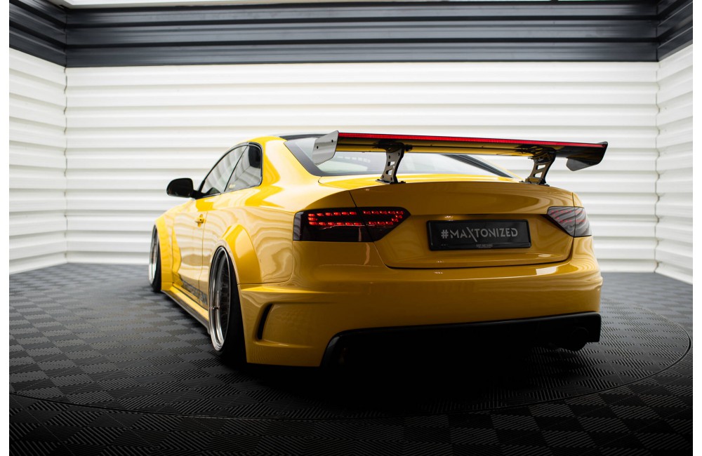 Carbon Spoiler With Internal Brackets Uprights + LED Audi A5 Coupe 8T Carbon Spoiler With Internal Brackets Uprights + LED Audi A5 Coupe 8T