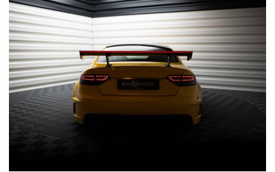 Carbon Spoiler With Internal Brackets Uprights + LED Audi A5 Coupe 8T
