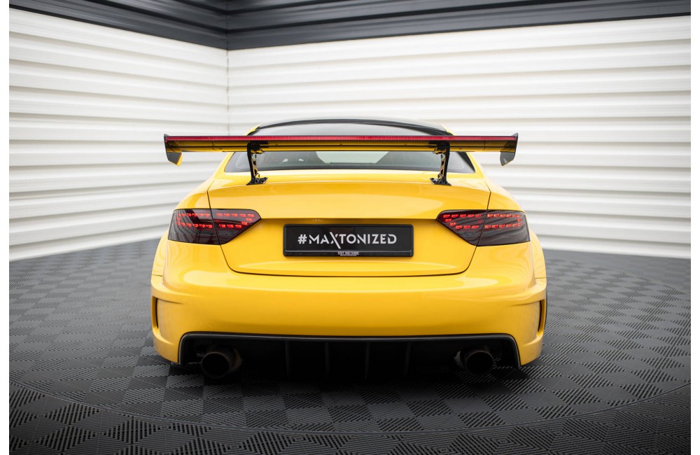 Carbon Spoiler With Internal Brackets Uprights + LED Audi A5 Coupe 8T Carbon Spoiler With Internal Brackets Uprights + LED Audi A5 Coupe 8T