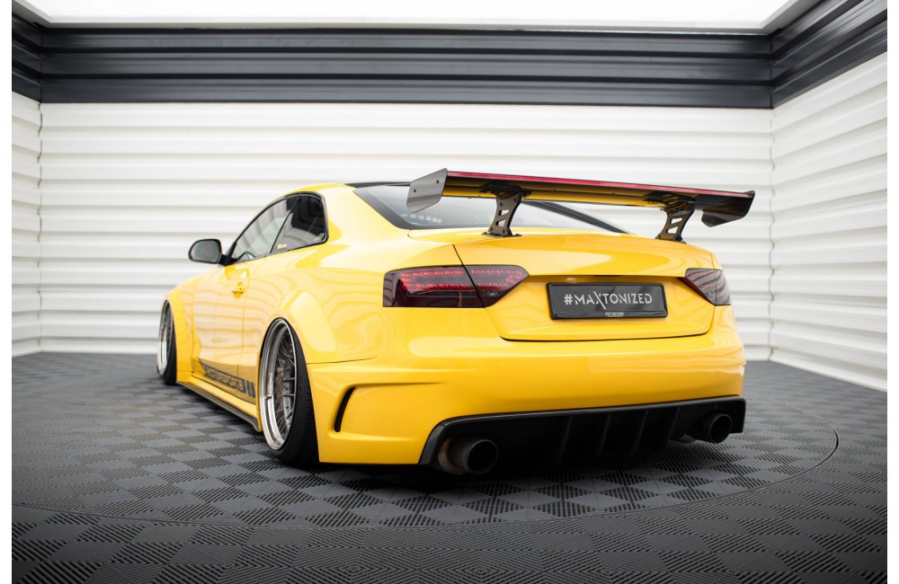 Carbon Spoiler With Internal Brackets Uprights + LED Audi A5 Coupe 8T Carbon Spoiler With Internal Brackets Uprights + LED Audi A5 Coupe 8T