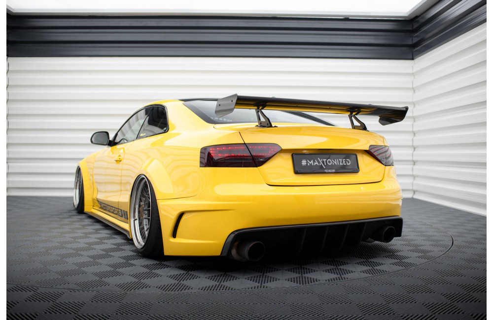 Carbon Spoiler With Upper Swan Mounting Audi A5 Coupe 8T Carbon Spoiler With Upper Swan Mounting Audi A5 Coupe 8T