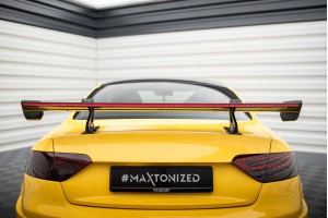 Carbon Spoiler With Upper Swan Mounting + LED Audi A5 Coupe 8T Carbon Spoiler With Upper Swan Mounting + LED Audi A5 Coupe 8T