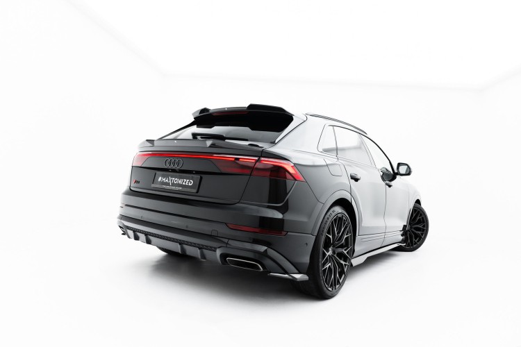 Prepreg Carbon Fiber Πίσω Πλευρικοί Splitters Audi Q8 S-Line Mk1 Facelift