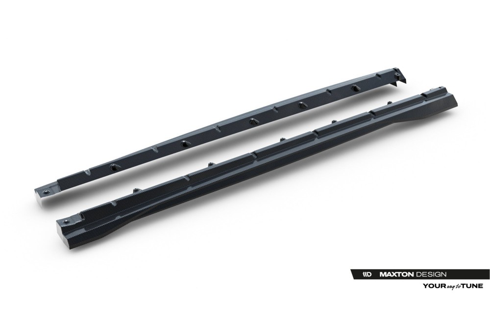 Prepreg Carbon Fiber Side Skirts Audi SQ8 / Q8 S-Line Mk1 Facelift