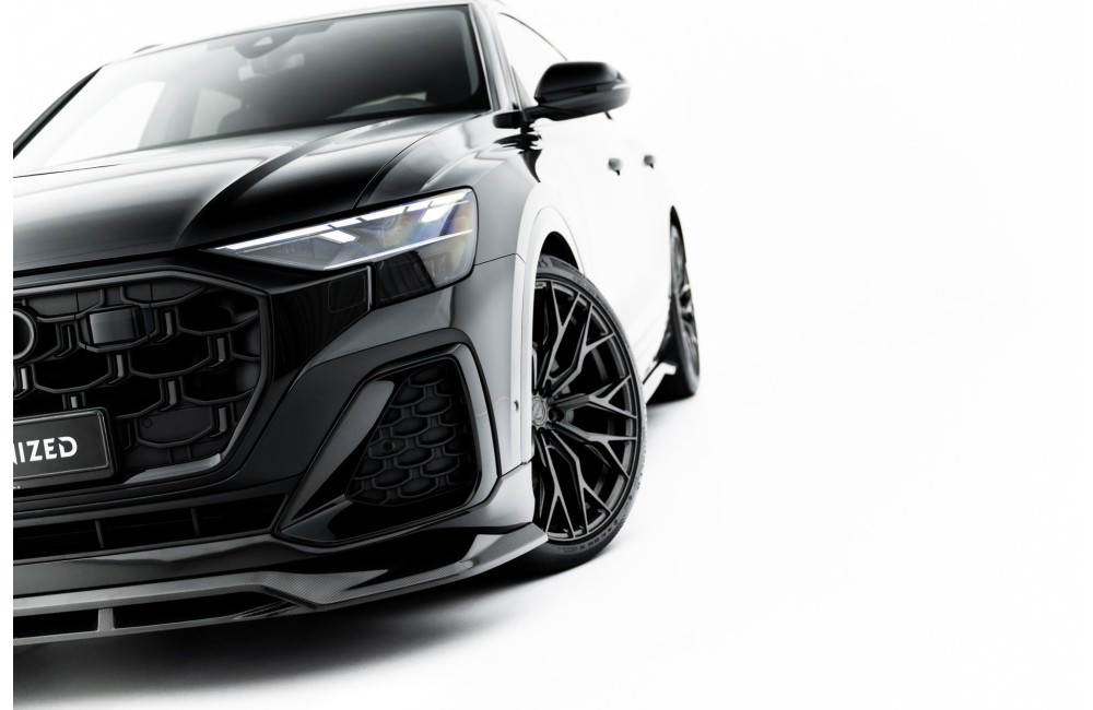 Set of Prepreg Carbon Splitters Audi Q8 S-Line Mk1 Facelift
