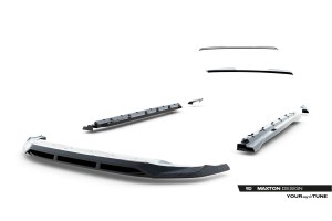 Set of Prepreg Carbon Splitters Audi Q8 S-Line Mk1 Facelift