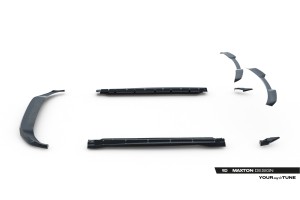 Set of Prepreg Carbon Splitters Audi Q8 S-Line Mk1 Facelift