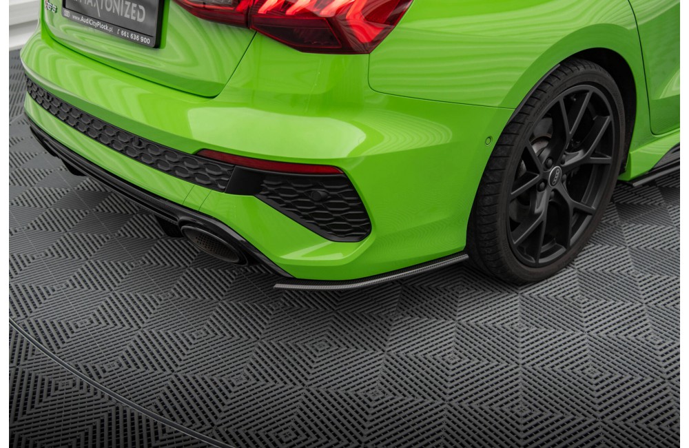 Prepreg Carbon Fiber Rear Side Splitters Audi RS3 Sedan 8Y Prepreg Carbon Fiber Rear Side Splitters Audi RS3 Sedan 8Y