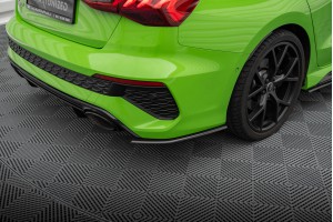 Prepreg Carbon Fiber Rear Side Splitters Audi RS3 Sedan 8Y Prepreg Carbon Fiber Rear Side Splitters Audi RS3 Sedan 8Y