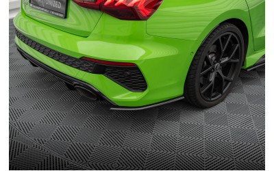 Prepreg Carbon Fiber Rear Side Splitters Audi RS3 Sedan 8Y