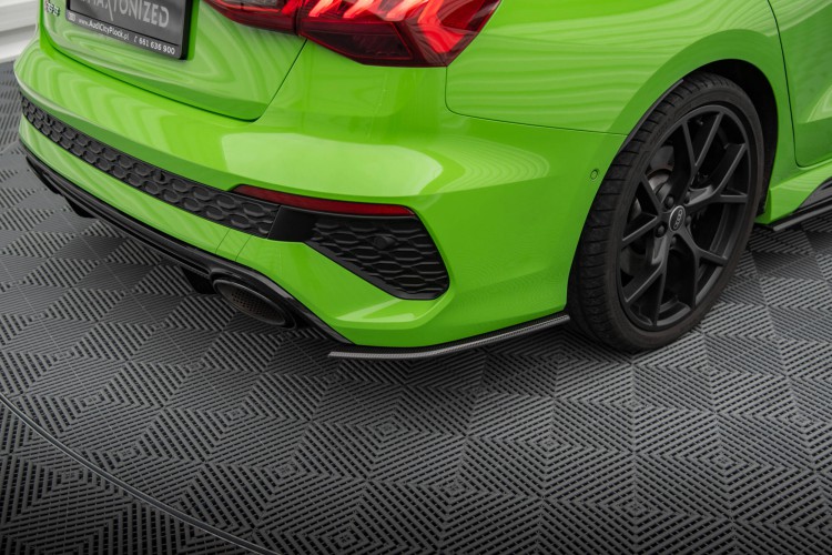 Prepreg Carbon Fiber Πίσω Πλαϊνά Splitters Audi RS3 Sedan 8Y