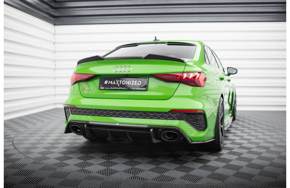 Prepreg Carbon Fiber Rear Side Splitters V.2 Audi RS3 Sedan 8Y Prepreg Carbon Fiber Rear Side Splitters V.2 Audi RS3 Sedan 8Y
