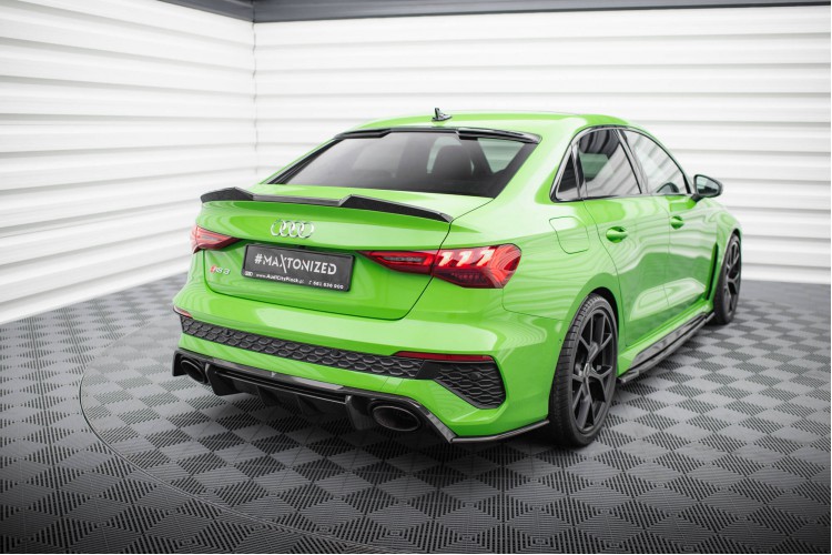 Prepreg Carbon Fiber Πίσω Πλευρικοί Splitters V.2 Audi RS3 Sedan 8Y