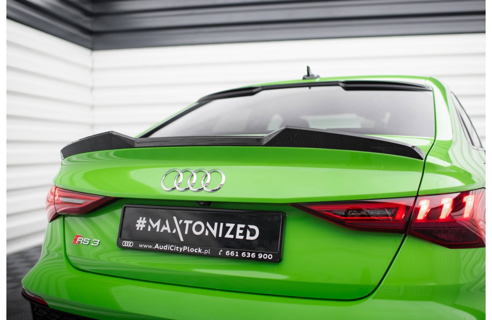 Prepreg Carbon Fiber Tailgate Spoiler Audi RS3 Sedan 8Y Prepreg Carbon Fiber Tailgate Spoiler Audi RS3 Sedan 8Y