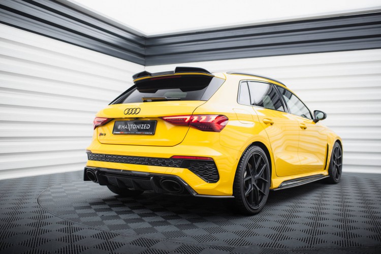 Prepreg Carbon Fiber Πίσω Πλευρικοί Splitters Audi RS3 Sportback 8Y