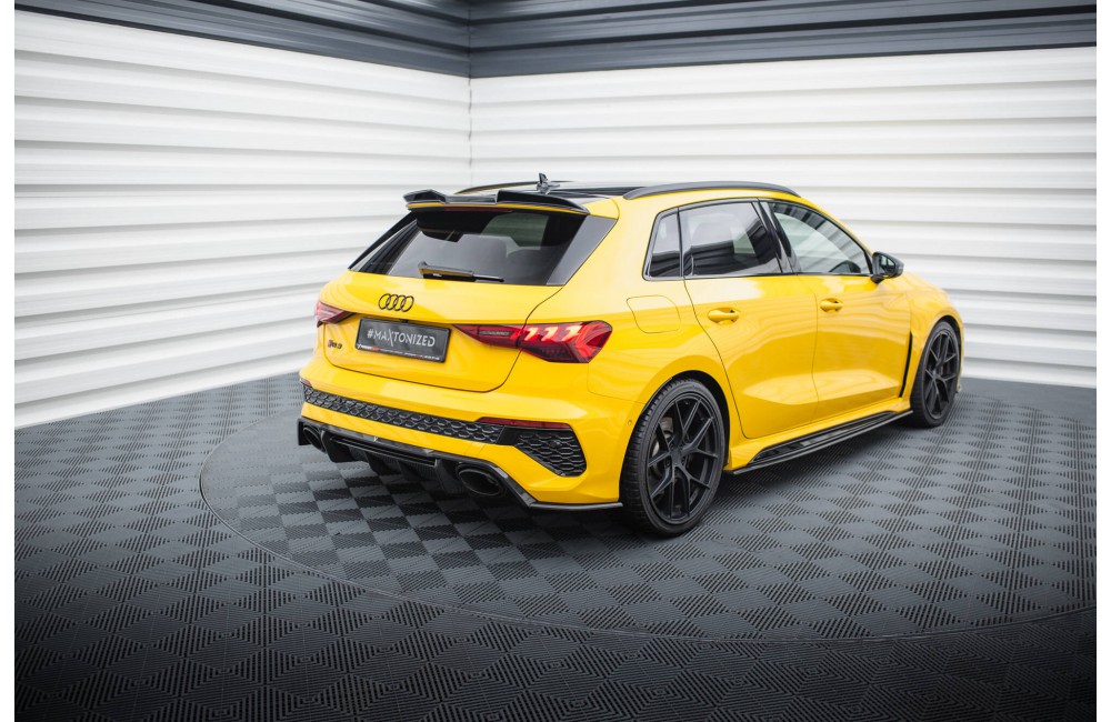 Prepreg Carbon Fiber Rear Side Splitters Audi RS3 Sportback 8Y Prepreg Carbon Fiber Rear Side Splitters Audi RS3 Sportback 8Y