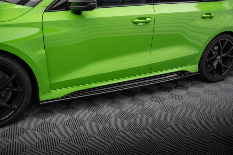 Prepreg Carbon Fiber Side Skirts Audi RS3 Sedan \/ Sportback 8Y
