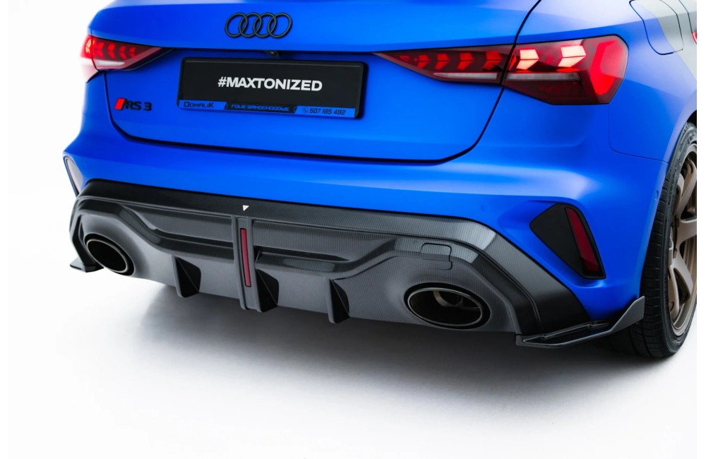 Prepreg Carbon Fiber Rear Diffuser Audi RS3 Sportback 8Y Facelift