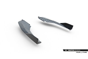 Prepreg Carbon Fiber Rear Side Splitters Audi RS3 Sedan 8Y Facelift