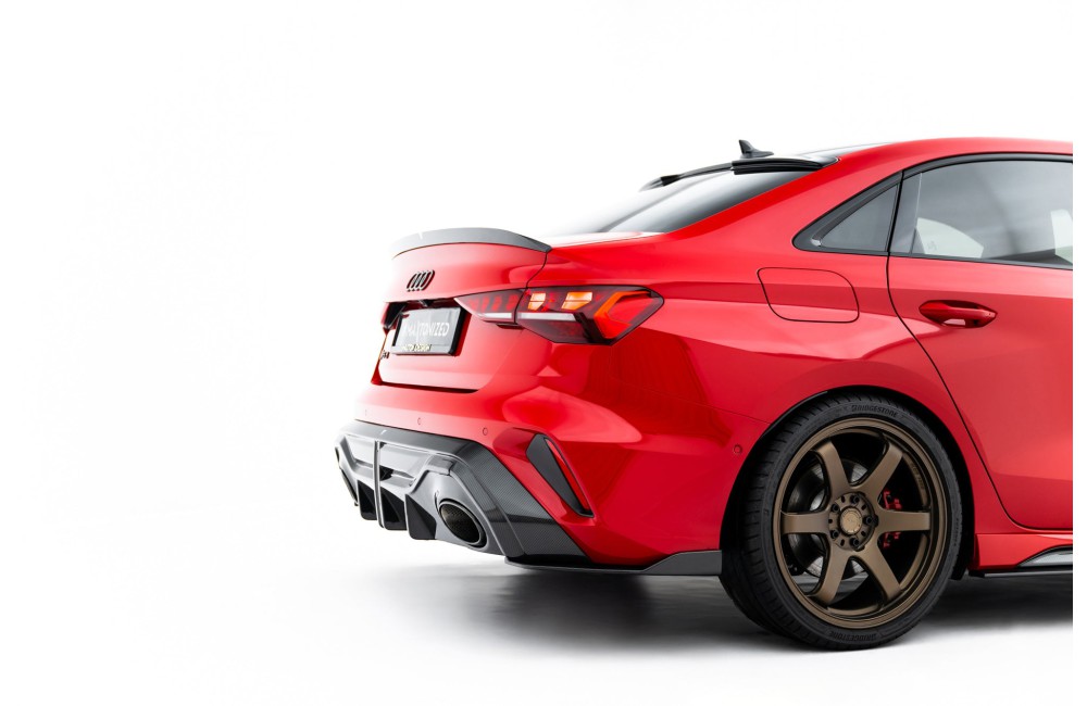 Prepreg Carbon Fiber Tailgate Spoiler V.2 Audi RS3 / S3 / A3 S-Line / A3 Sedan 8Y Facelift