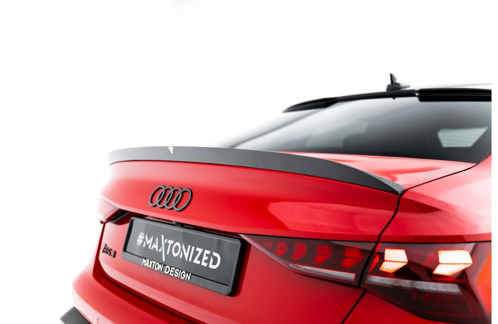 Prepreg Carbon Fiber Tailgate Spoiler V.2 Audi RS3 / S3 / A3 S-Line / A3 Sedan 8Y Facelift