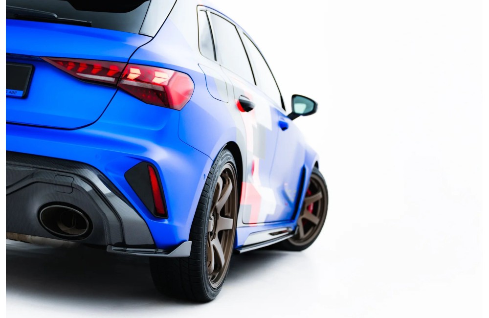 Prepreg Carbon Fiber Rear Side Splitters Audi RS3 Sportback 8Y Facelift