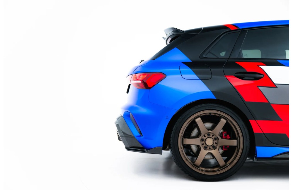Prepreg Carbon Fiber Rear Side Splitters Audi RS3 Sportback 8Y Facelift