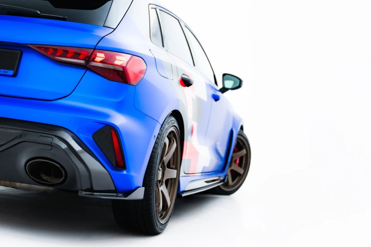 Prepreg Carbon Fiber Πίσω Πλευρικοί Splitters Audi RS3 Sportback 8Y Facelift