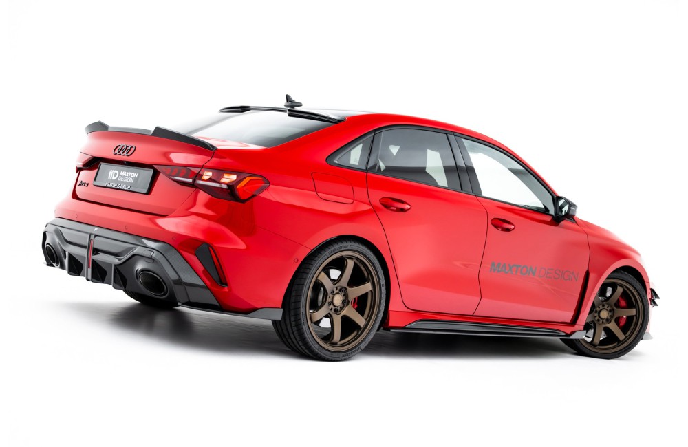Set of Prepreg Carbon Fiber Side Skirts Audi RS3 Sedan 8Y Facelift