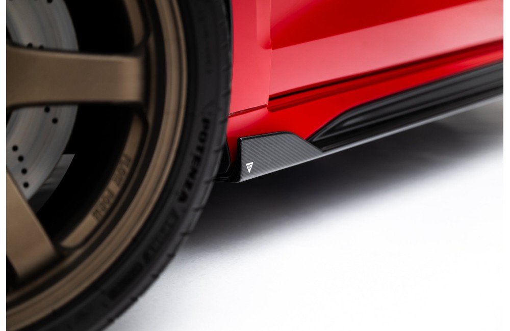 Set of Prepreg Carbon Fiber Side Skirts Audi RS3 Sedan 8Y Facelift