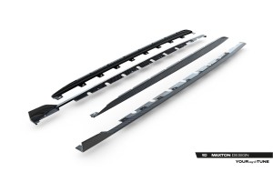Set of Prepreg Carbon Fiber Side Skirts Audi RS3 Sedan 8Y Facelift