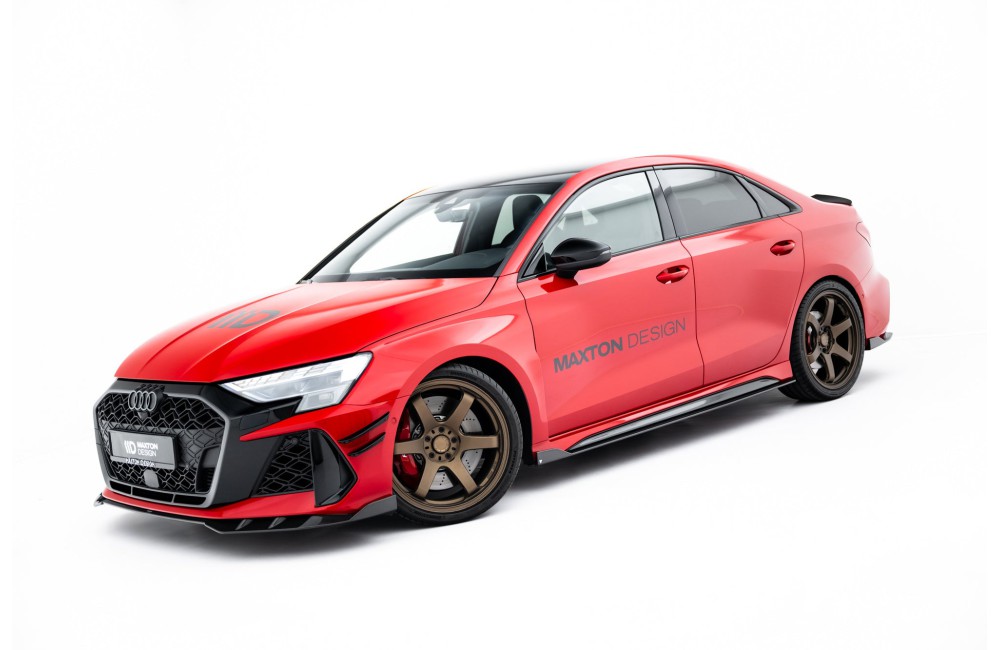 Set of Prepreg Carbon Fiber Side Skirts Audi RS3 Sedan 8Y Facelift