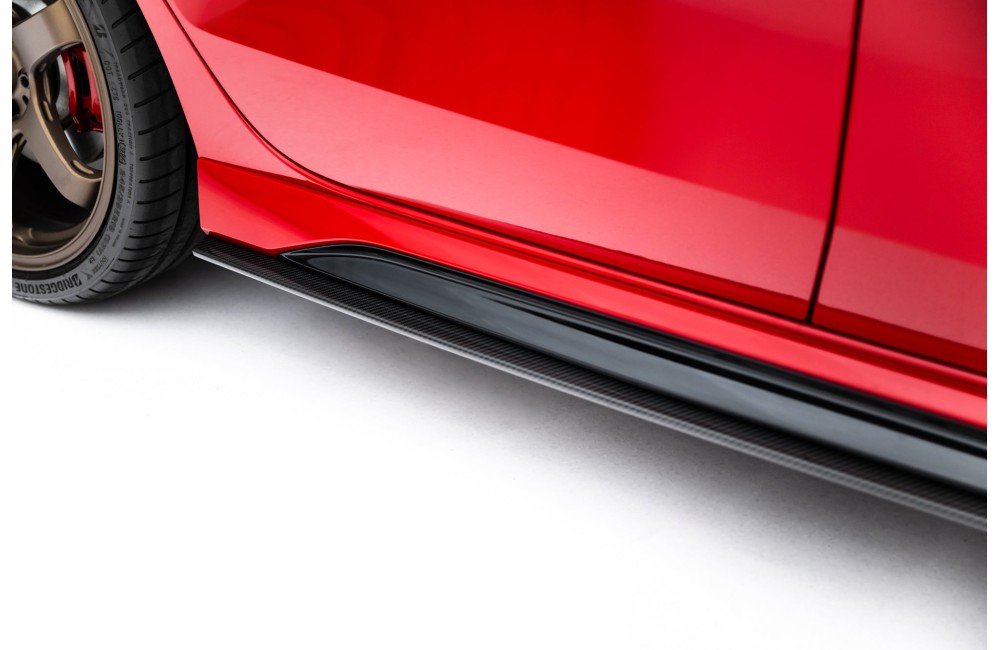 Set of Prepreg Carbon Fiber Side Skirts Audi RS3 Sedan 8Y Facelift