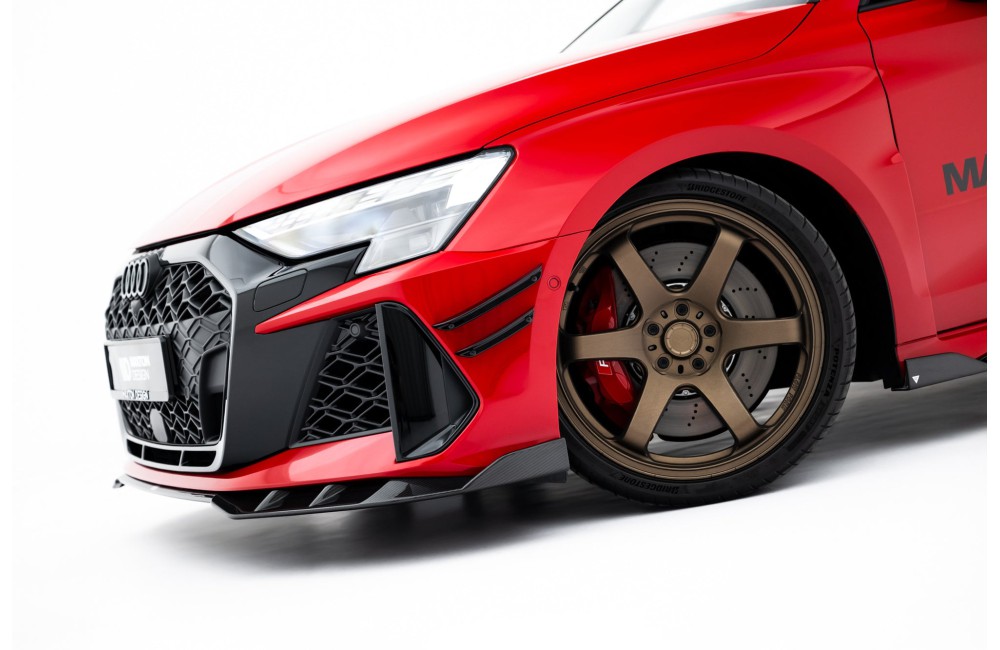 Set of Prepreg Carbon Splitters Audi RS3 Sedan 8Y Facelift