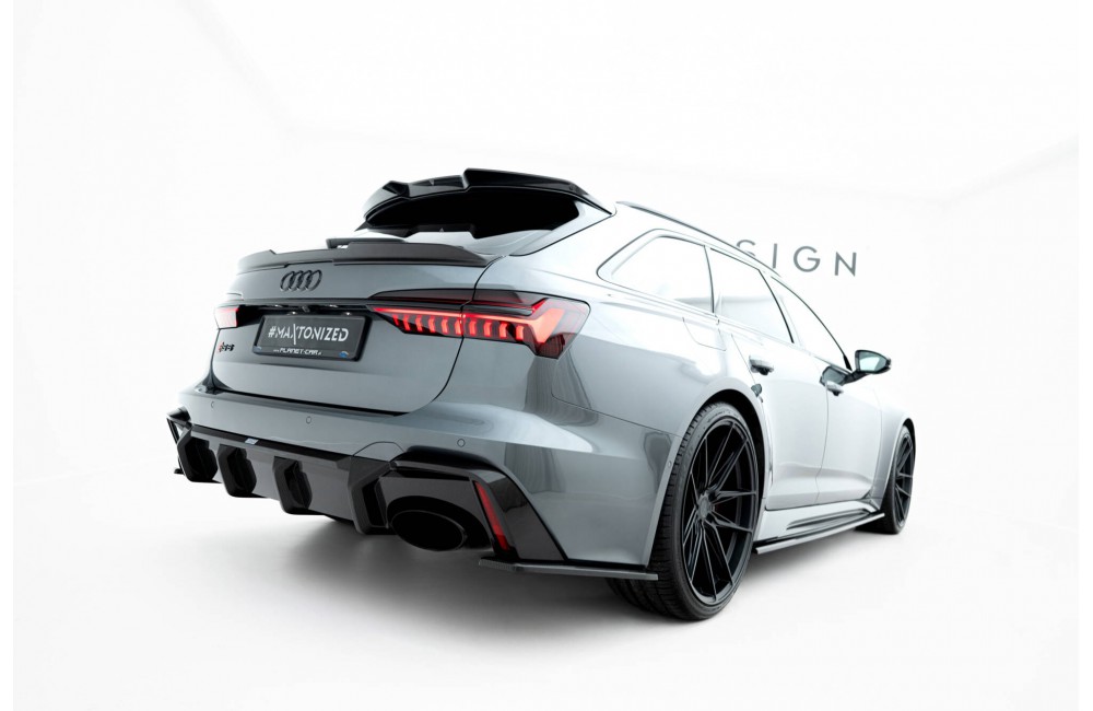 Prepreg Carbon Fiber Rear Diffuser Audi RS6 C8 (version without towbar) - No Prepreg Carbon Fiber Rear Diffuser Audi RS6 C8 (version without towbar) - No