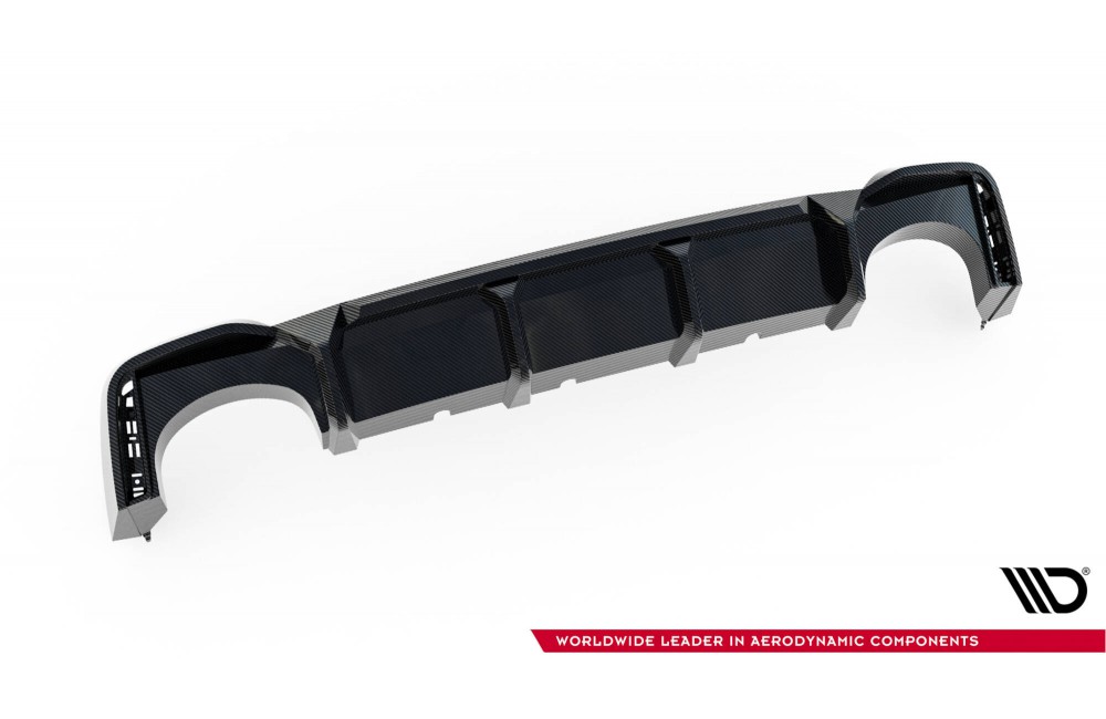 Prepreg Carbon Fiber Rear Diffuser Audi RS6 C8 (version without towbar) - No Prepreg Carbon Fiber Rear Diffuser Audi RS6 C8 (version without towbar) - No