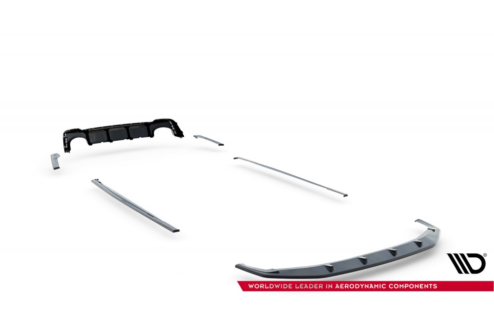 Set of Prepreg Carbon Fiber Splitters Audi RS7 C8 Set of Prepreg Carbon Fiber Splitters Audi RS7 C8