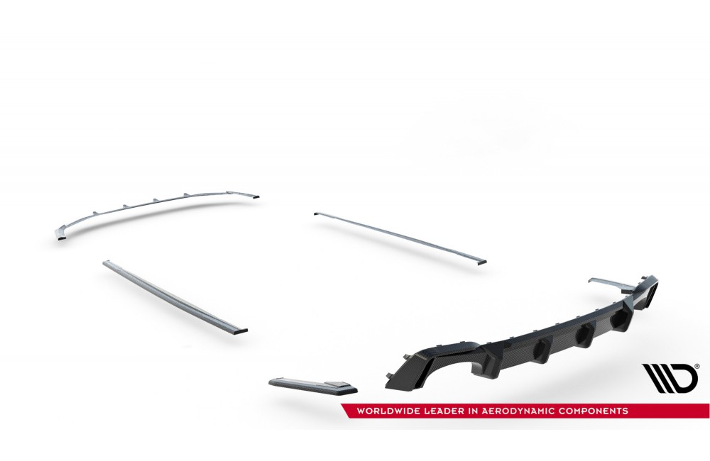 Set of Prepreg Carbon Fiber Splitters Audi RS7 C8 Set of Prepreg Carbon Fiber Splitters Audi RS7 C8