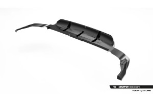 Prepreg Carbon Fiber Rear Splitter (with vertical bars) Audi RSQ8 Mk1 Facelift